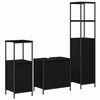 vidaXL Ensemble de mobilier de salle de bain 3 pc Ch&ecirc;ne noir