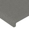 vidaXL T&ecirc;te de lit avec oreilles Gris fonc&eacute; 103x23x78/88 cm Tissu