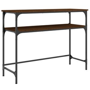 vidaXL Table console ch&ecirc;ne marron 100x35,5x75 cm bois d'ing&eacute;nierie