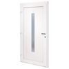 vidaXL Porte d'entr&eacute;e Blanc 108x208 cm PVC