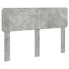vidaXL T&ecirc;te de lit Gris b&eacute;ton Bois d'ing&eacute;nierie