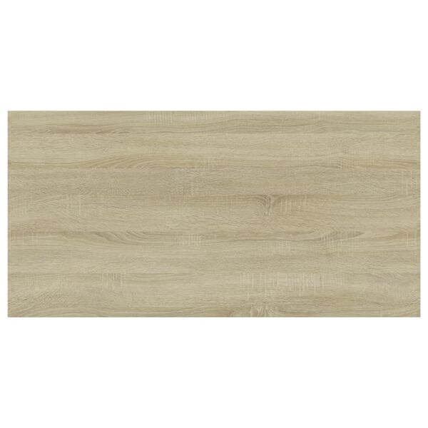 vidaXL Panneau de biblioth&egrave;que 8pcs Ch&ecirc;ne sonoma 60x30x1,5cm Agglom&eacute;r&eacute;