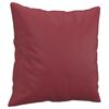 vidaXL Ensemble de canap&eacute;s 2 pcs et coussins rouge bordeaux similicuir