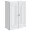 vidaXL Armoire Murale Blanc 66 x 34,5 x 90 cm Bois d'ing&eacute;nierie