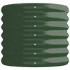 vidaXL Lit sur&eacute;lev&eacute; de jardin Acier galvanis&eacute; 114x40x36 cm Vert