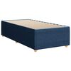 vidaXL Sommier &agrave; lattes de lit avec matelas Bleu 100x200 cm Tissu