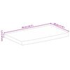 vidaXL Dessus de table à bord vivant 50x30x3,8 cm bois massif manguier