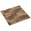 vidaXL Moquette de sol 20 pc Marron 50 x 50 cm PP