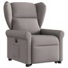 vidaXL Fauteuil inclinable &eacute;lectrique taupe tissu