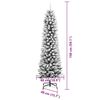 vidaXL Sapin de Noël artificiel Blanc 150 cm PVC, métal et plastique