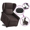 vidaXL Fauteuil inclinable &eacute;lectrique marron fonc&eacute; tissu