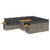 vidaXL Ensemble de canap&eacute;s de jardin 11 pcs et coussins rotin acacia
