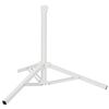 vidaXL Support de parasol Blanc Acier for 25-32 mm Pole