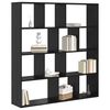 vidaXL Biblioth&egrave;que Ch&ecirc;ne noir 132 x 29 x 141,5 cm Bois d'ing&eacute;nierie
