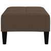 vidaXL Tabouret Marron Tissu en microfibre