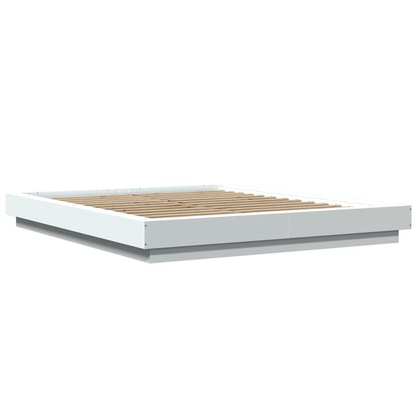 vidaXL Cadre de lit sans matelas blanc 160x200 cm