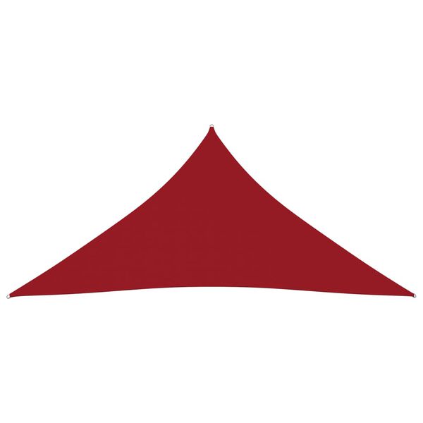 vidaXL Voile de parasol tissu oxford triangulaire 4x4x4 m rouge