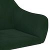 vidaXL Chaises pivotantes &agrave; manger lot de 6 vert fonc&eacute; velours