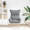 vidaXL fauteuil Gris clair 69 x 74 x 93 cm Tissu et Contreplaqu&eacute;