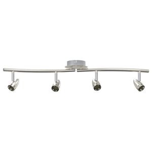 vidaXL Spot de plafond Nickel 61 x 10 x 12,5 cm m&eacute;tal