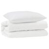 vidaXL Ensemble de Duvet avec oreiller 2 pcs Blanc Microfibre