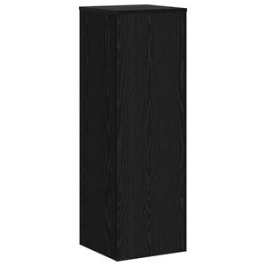 vidaXL Support de Plante Chêne noir 33 x 33 x 100 cm Bois d'ingénierie