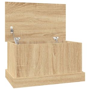 vidaXL Coffre de rangement Ch&ecirc;ne Sonoma 50x30x28 cm Bois d'ing&eacute;nierie