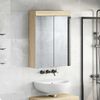 vidaXL Amoire de salle de bain avec miroir TULUM Ch&ecirc;ne Sonoma