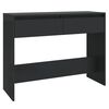 vidaXL Table console noir 100x35x76,5 cm bois d'ing&eacute;nierie