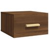 vidaXL Table de chevet murale ch&ecirc;ne marron 35x35x20 cm