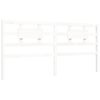 vidaXL Cadre de lit sans matelas blanc 200x200 cm bois massif de pin