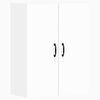 vidaXL Armoires murales 2 pcs blanc bois d'ing&eacute;nierie
