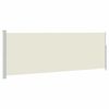 vidaXL Auvent lat&eacute;ral r&eacute;tractable de patio 170x500 cm Cr&egrave;me