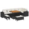 vidaXL Ensemble de canap&eacute; de jardin 9 pc 6-Nombre de places