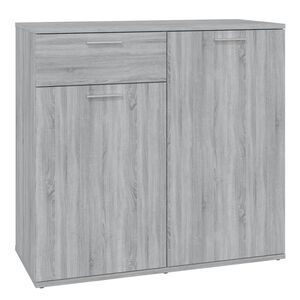 vidaXL Buffet Sonoma gris 80x36x75 cm Bois d'ing&eacute;nierie