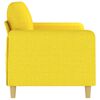 vidaXL Canap&eacute; &agrave; 2 places Jaune clair 140 cm Tissu