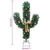 vidaXL Cactus de No&euml;l avec support et LED Vert 180 cm PVC