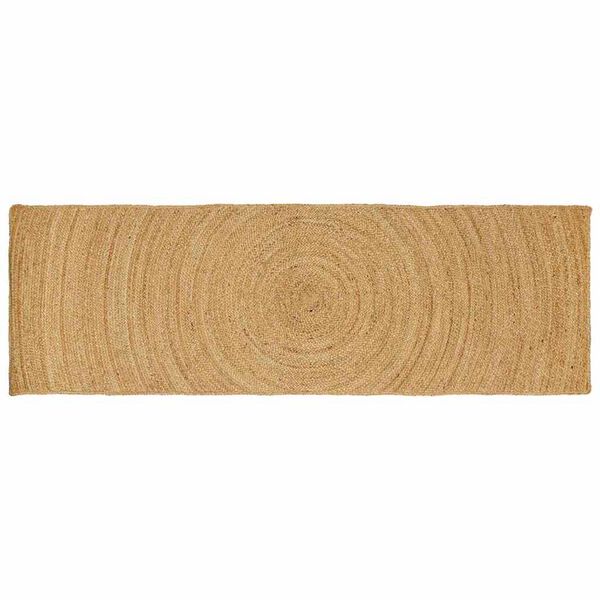 vidaXL Tapis de surface Rectangulaire Marron 60 x 250 cm Jute