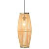 vidaXL Lampe suspendue Osier 40 W 23x55 cm Ovale E27
