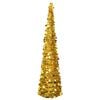 vidaXL Sapin de No&euml;l artificiel escamotable dor&eacute; 180 cm PET