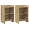vidaXL Tables de chevet 2 pc Ch&ecirc;ne artisanal 40 x 30 x 60 cm