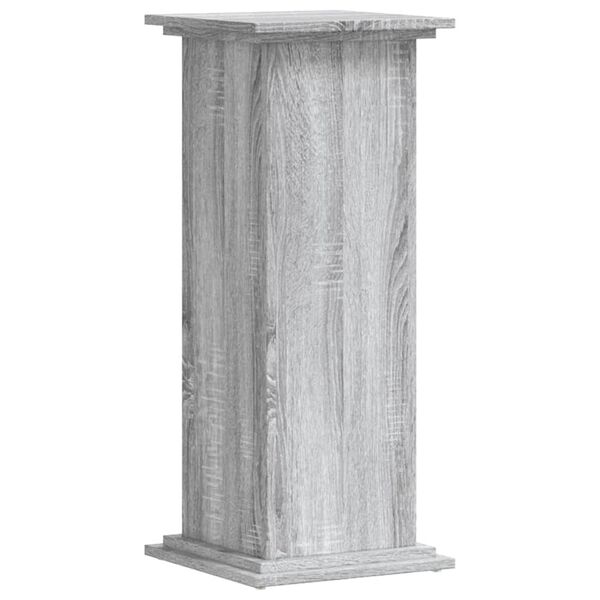 vidaXL Support pour plantes sonoma gris 33x33x80 cm bois d'ing&eacute;nierie
