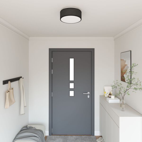 vidaXL Lampe de plafond Noir 30 x 30 x 13,5 cm tissu