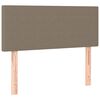 vidaXL T&ecirc;te de lit &agrave; LED Taupe 80x5x78/88 cm Tissu