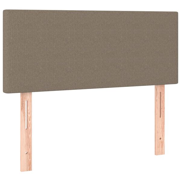 vidaXL T&ecirc;te de lit &agrave; LED Taupe 80x5x78/88 cm Tissu