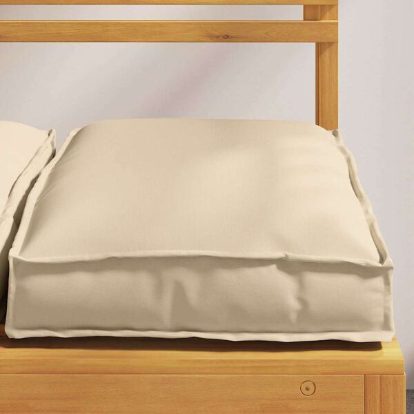 vidaXL Coussin 6 pcs Beige 40 x 40 x 8 cm Tissu Oxford