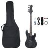 vidaXL Guitare basse électrique pour débutants avec sac noir 4/4 46"