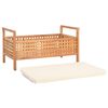 vidaXL Banc de rangement 93x49x49 cm Bois de noyer massif