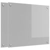 vidaXL Cr&eacute;dence de cuisine 2 pc Gris clair 70 x 60 cm verre tremp&eacute;