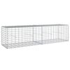 vidaXL Panier gabion avec couvercle 200x50x50 cm fer galvanis&eacute;